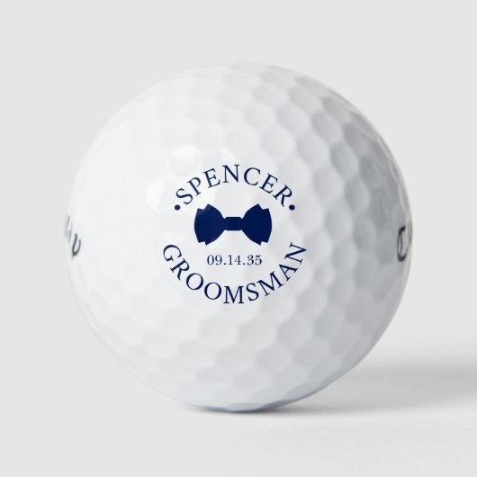 Balles De Golf Bow Tie Groomsman (Devant)