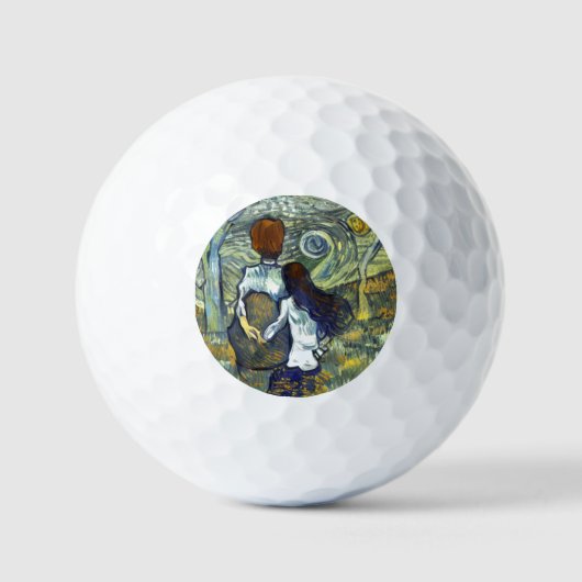 BALLES DE GOLF BOY AND GIRFRIEND (Recto)