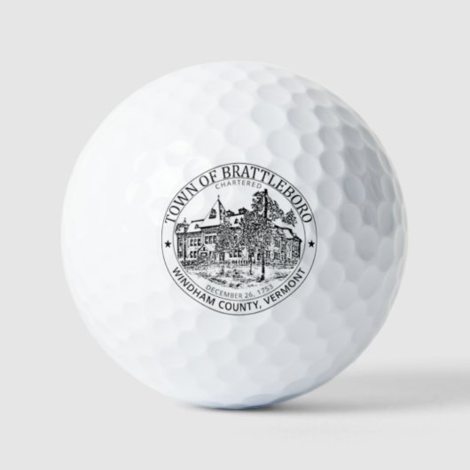 BALLES DE GOLF BRATTLEBORO VERMONT (Recto)