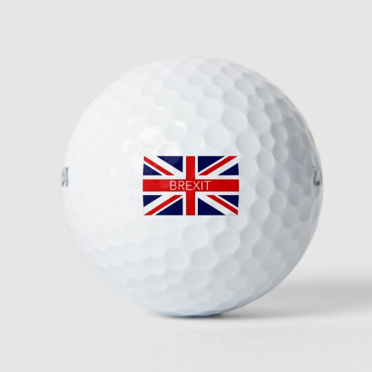 BALLES DE GOLF BREXIT UNION JACK - IMAGE DE HAUTE QUALITÉ (Devant)