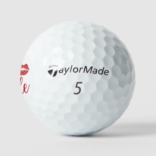 Balles De Golf Bride with red lips golf (Logo)
