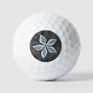 Balles De Golf Bridgestone e6 Noir avec Fleur blanche