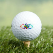 Balles De Golf Bright infinity with rainbow butterfly (T-shirt Insitu)