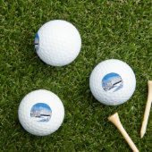 Balles de Golf Brillantes d'Hiver enneigé (Herbe in situ)