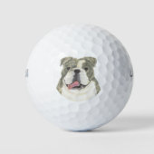 Balles De Golf Brindle English Bulldog (Devant)