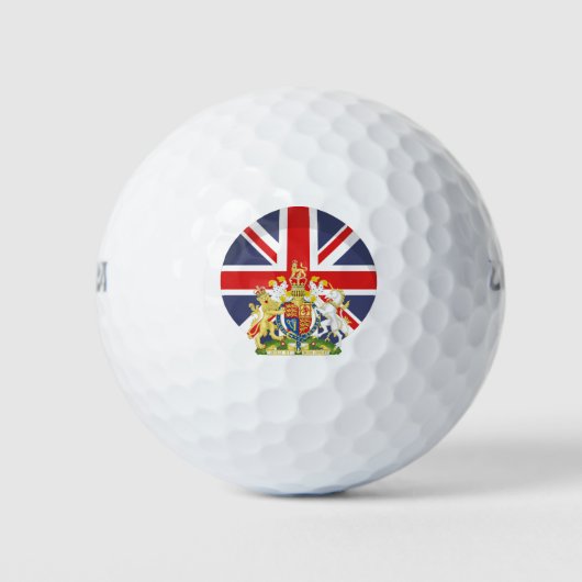 Balles De Golf BRITISH Flag and Crest Golf (Devant)