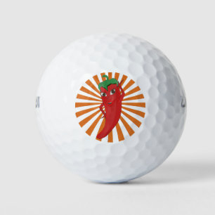 Balles De Golf Broderie Red Hot Pepper Diva Faux