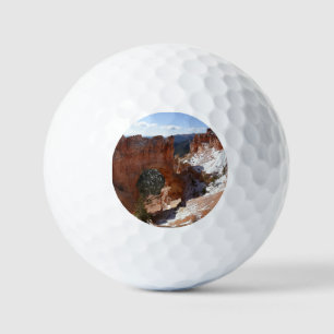 Balles De Golf Bryce Canyon Pont naturel Paysage neigeux Photo
