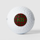 Balles De Golf Buccleuch Tartan officiel avec monogramme / initia (Devant)