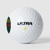 Balles De Golf Buchanan Plaid Custom Monogram Golf Balls (Logo)