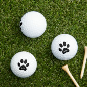 Balles De Golf Budget Rustique Monogramme Initiales Chat Chien No (Herbe in situ)
