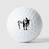 Balles De Golf Buffle noir silhouette (Devant)