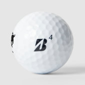Balles De Golf Buffle noir silhouette (Logo)