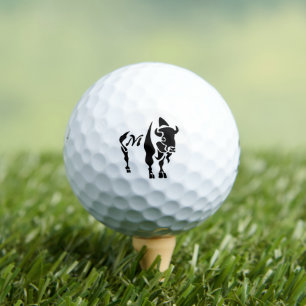 Balles De Golf Buffle noir silhouette