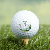 Balles De Golf Buggy de Golf Classique Nom Personnalisé Monogramm (T-shirt Insitu)