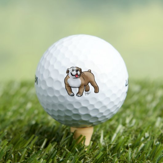 Balles De Golf Bulldog anglais (T-shirt Insitu)
