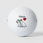 Balles De Golf Bulldogs français (Devant)