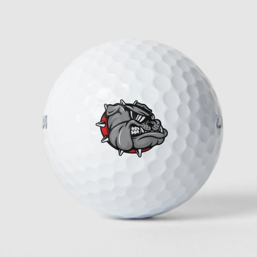 Balles De Golf Bulldogs Mascot Golf Ball (Devant)