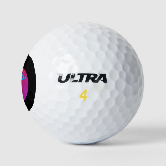 Balles De Golf Bulls Eye Text >Golf Balls (Logo)
