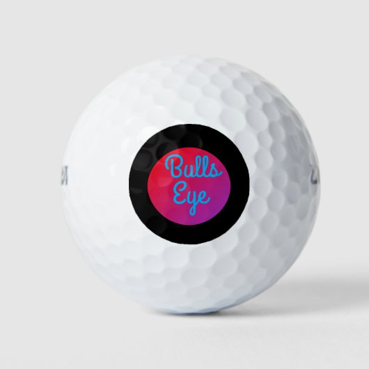 Balles De Golf Bulls Eye Text >Golf Balls (Devant)