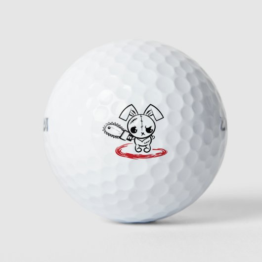 Balles De Golf Bunny vaudou grincheux (Devant)