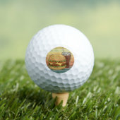 Balles De Golf Burger et cola rétro. (T-shirt Insitu)