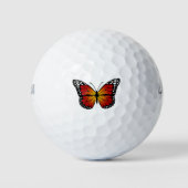 Balles De Golf Butterfly Monarch Abstract Artistic Line Art (Devant)