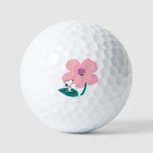 Balles De Golf cacahuètes | Illustration Nature Rose Flower (Recto)