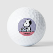 Balles De Golf cacahuètes | Snoopy à la machine à écrire (Recto)