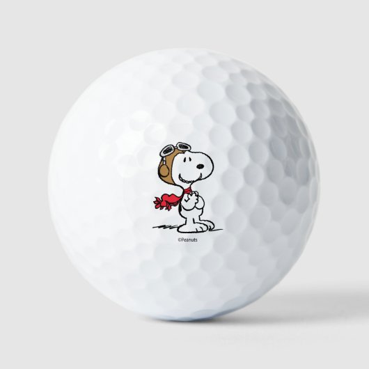 Balles De Golf cacahuètes | Snoopy L'As Volant (Recto)