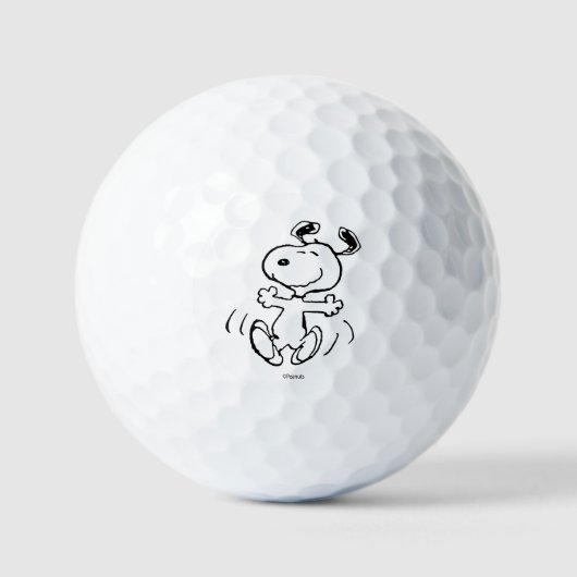 Balles De Golf cacahuètes | Une Danse Heureuse Snoopy (Recto)