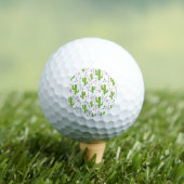 Balles De Golf Cactus mignons avec le coeur en vert (T-shirt Insitu)