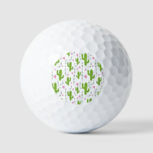 Balles De Golf Cactus mignons avec le coeur en vert
