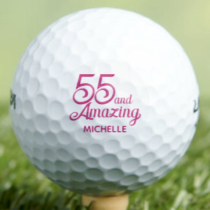 Balles De Golf Cadeau 55e anniversaire pour sœur Rose Élégant Per