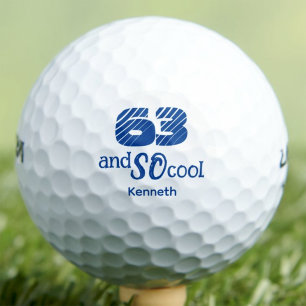 Balles De Golf Cadeau 63e anniversaire pour lui Cool 63 Amusant B