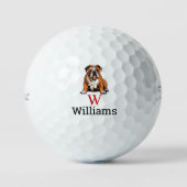 Balles De Golf Cadeau Bouledogue (Recto)