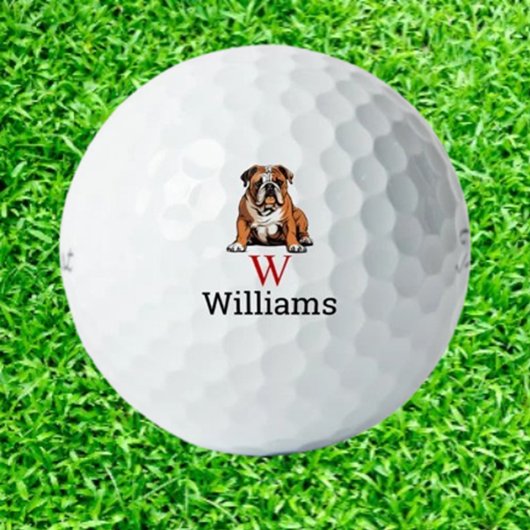 Balles De Golf Cadeau Bouledogue
