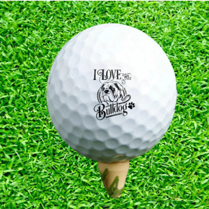 Balles De Golf Cadeau Bulldog