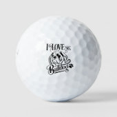 Balles De Golf Cadeau Bulldog (Devant)
