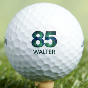 Balles De Golf Cadeau carreaux 85ème pour grand-père - 85 Carreau