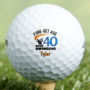 Balles De Golf Cadeau d'anniversaire 40 ans pour fils drôle perso