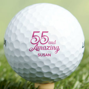 Balles De Golf Cadeau d'anniversaire 55 ans pour maman Rose Éléga