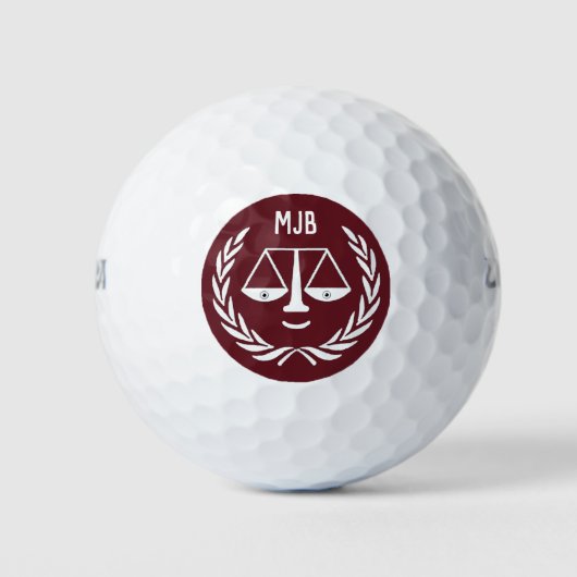 Balles De Golf Cadeau d'avocat personnalisé (Devant)