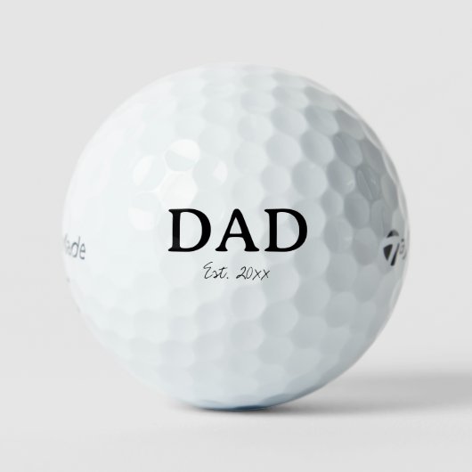 Balles De Golf Cadeau de déclaration de grossesse 'Papa' (Recto)