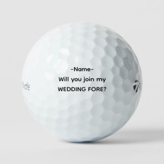 Balles De Golf Cadeau de Demande de Témoins de Mariage Drôle Boul