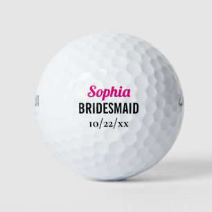 Balles De Golf Cadeau de demoiselle d'honneur pour l'enterrement