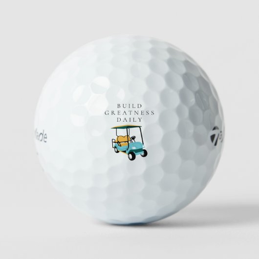 Balles De Golf Cadeau de dévouement à la croissance 'Construire l (Recto)