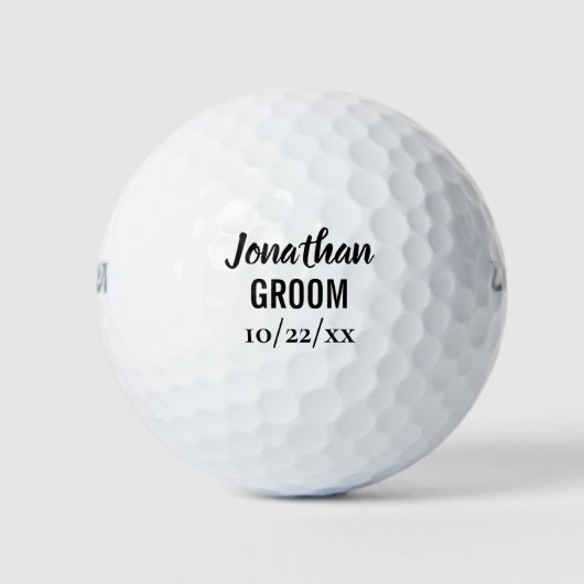 Balles De Golf Cadeau de fête de garçon de marié (Devant)
