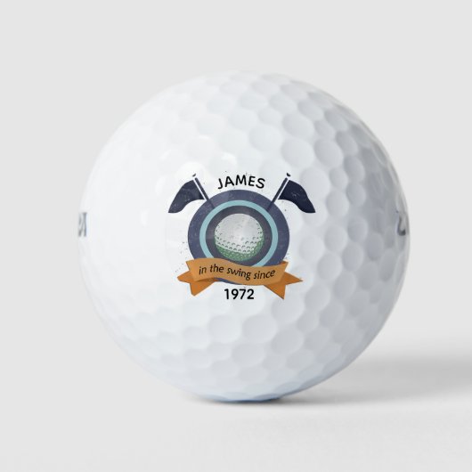Balles De Golf Cadeau de golf 50e anniversaire (Devant)