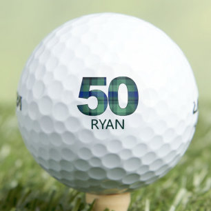 Balles De Golf Cadeau de golf 50th Birthday pour copain - Plaid b